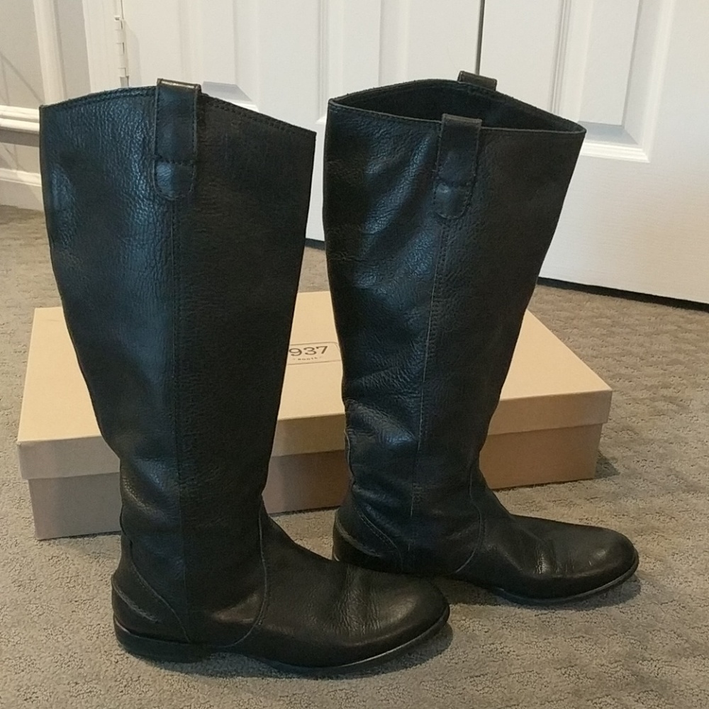 Madewell Archive Boot Extended Calf Sz 7 Black